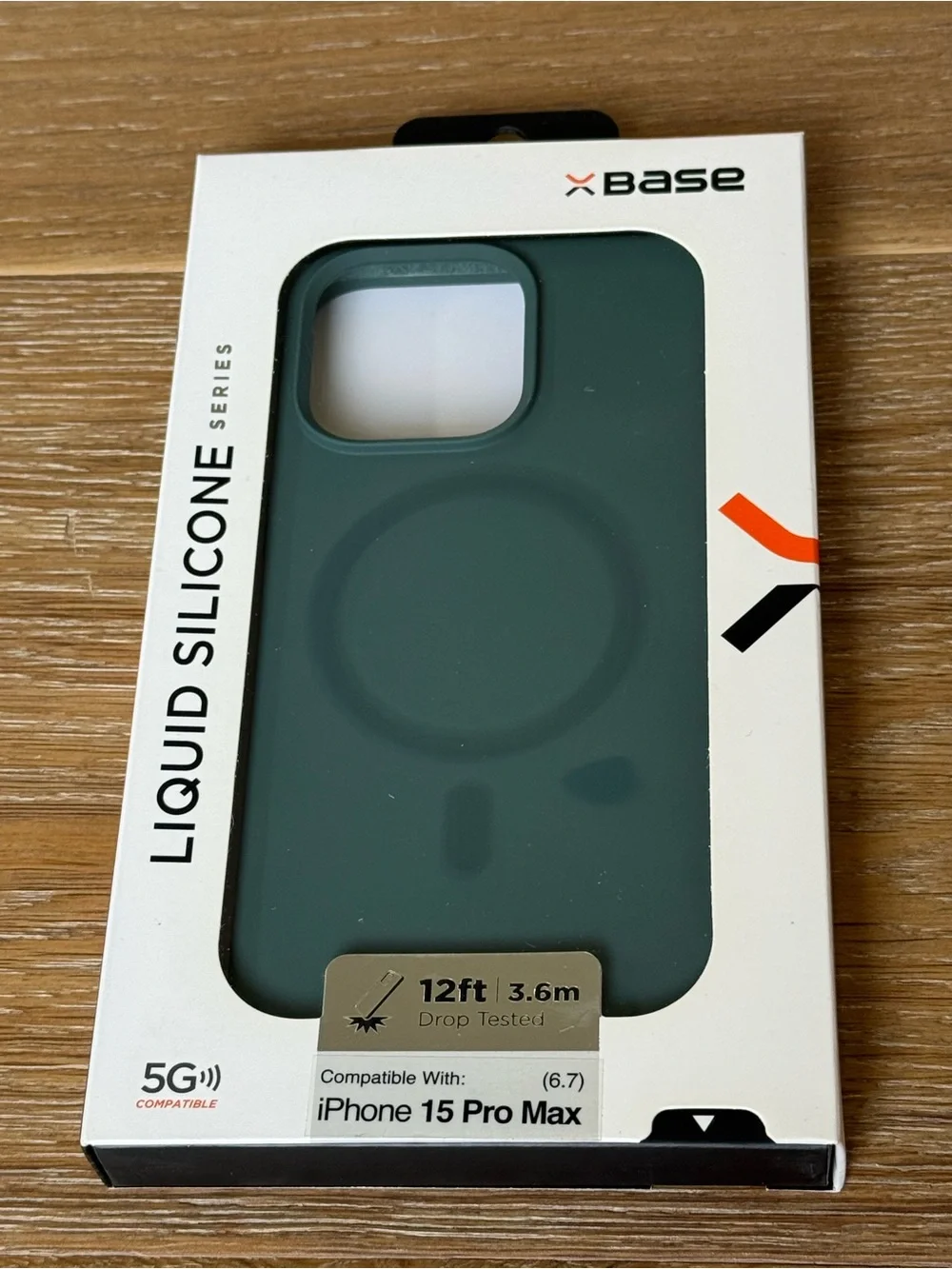 New xBase Liquid Silicone Case for iPhone 15 Pro Max 6.7” Green